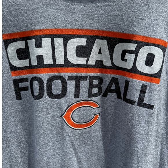 Chicago Bears NFL Football long sleeve gray Fanatics t-shirt Size 2XL - Picture 4 of 5